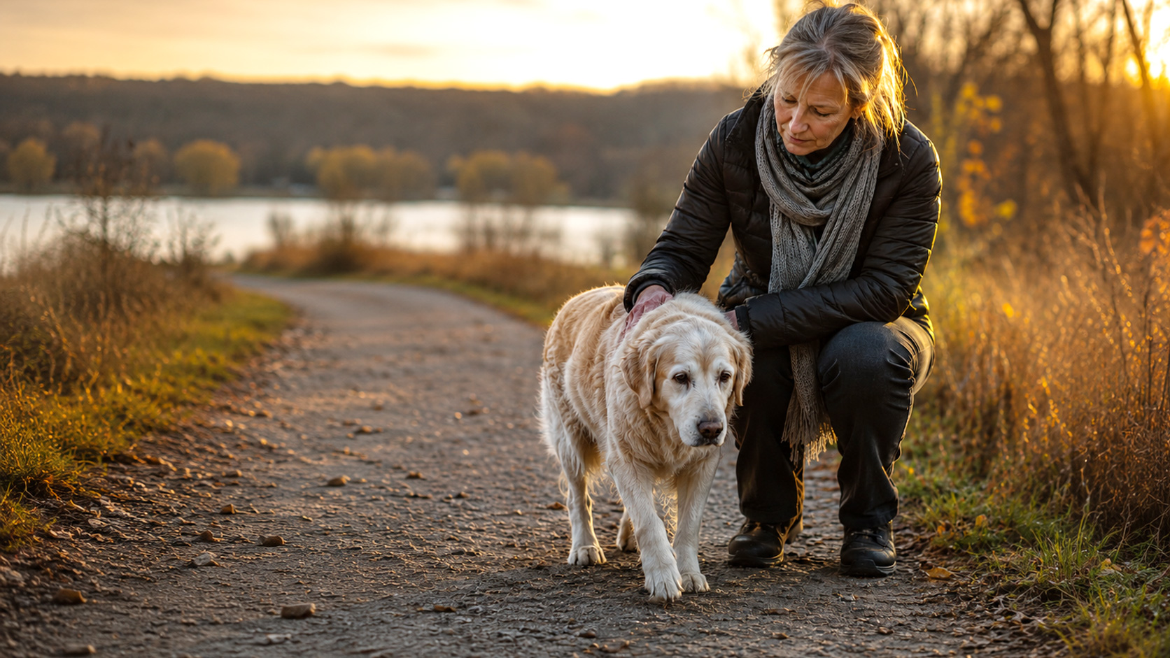 Watching a beloved dog