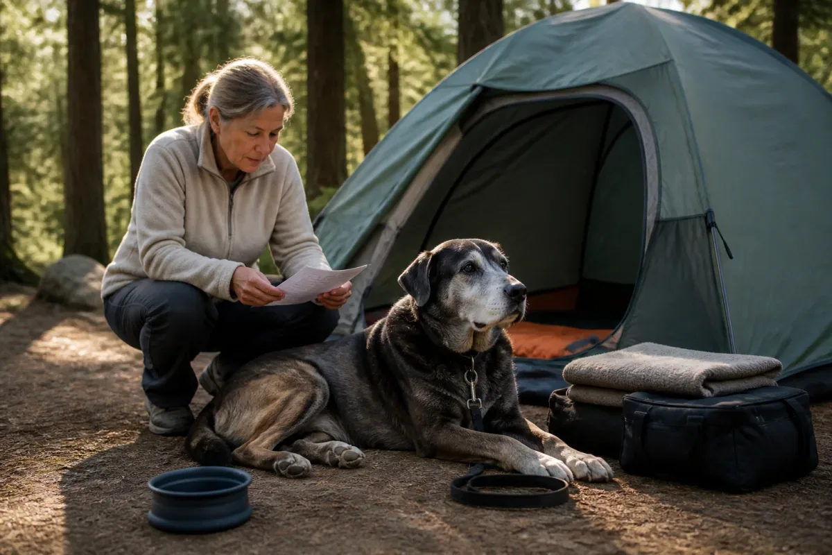 Senior Dog Camping Checklist for a Calmer Outdoor Trip