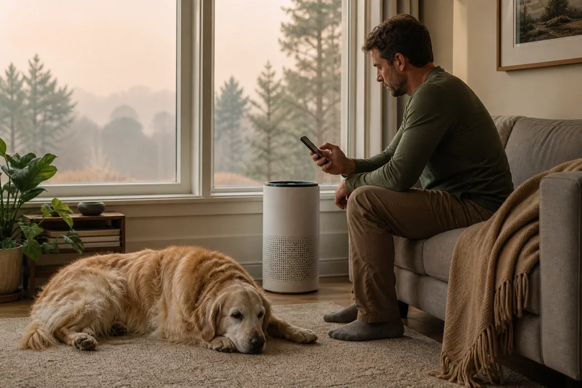 Wildfire Smoke Safety for Dogs: A Calm Home Plan